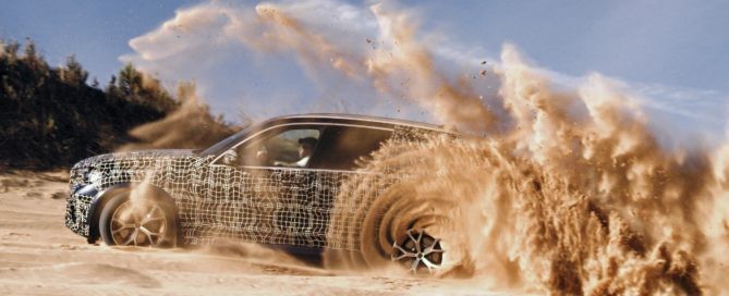 New BMW X5 sand testing