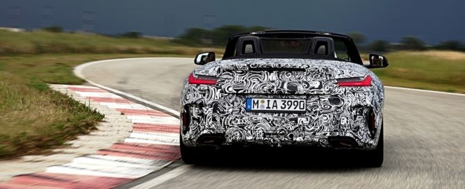 New BMW Z4 undergoing dynamic testing