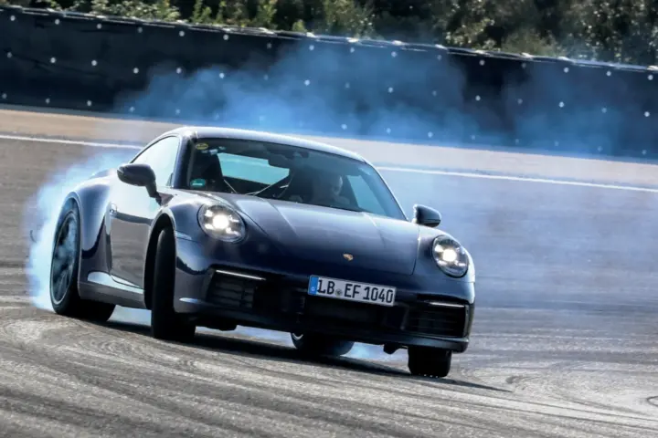 New Porsche 911 undergoing testing