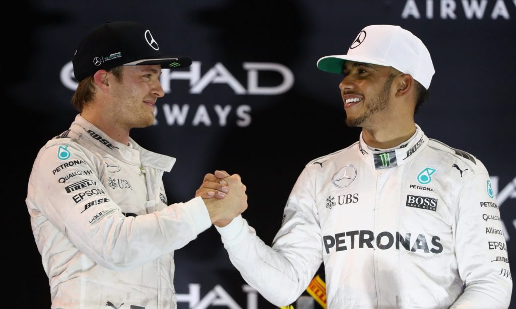 Nico Rosberg and Lewis Hamilton