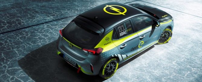 Opel Corsa-e Rally Car top
