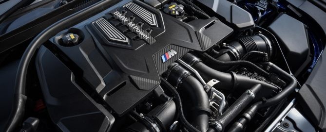The 4.4-litre twin-turbo V8 is a carry-over unit
