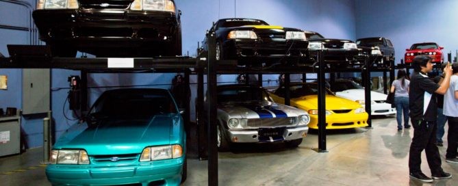 Paul Walker's Cars in garage