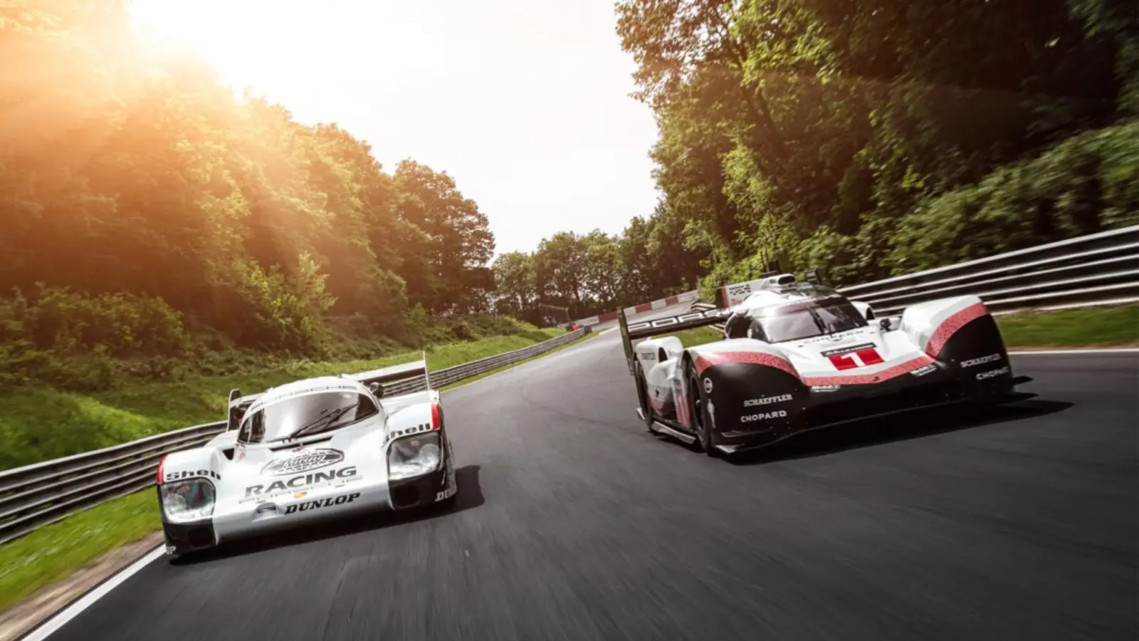 Porsche 956 and Porsche 919 at Nurburgring [video]