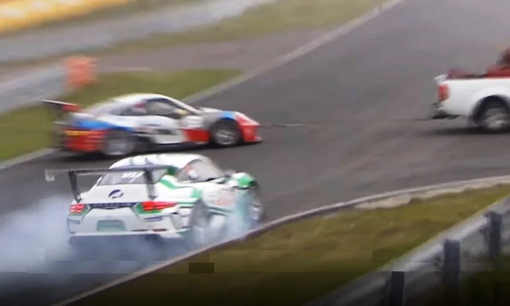 Porsche Cup incident