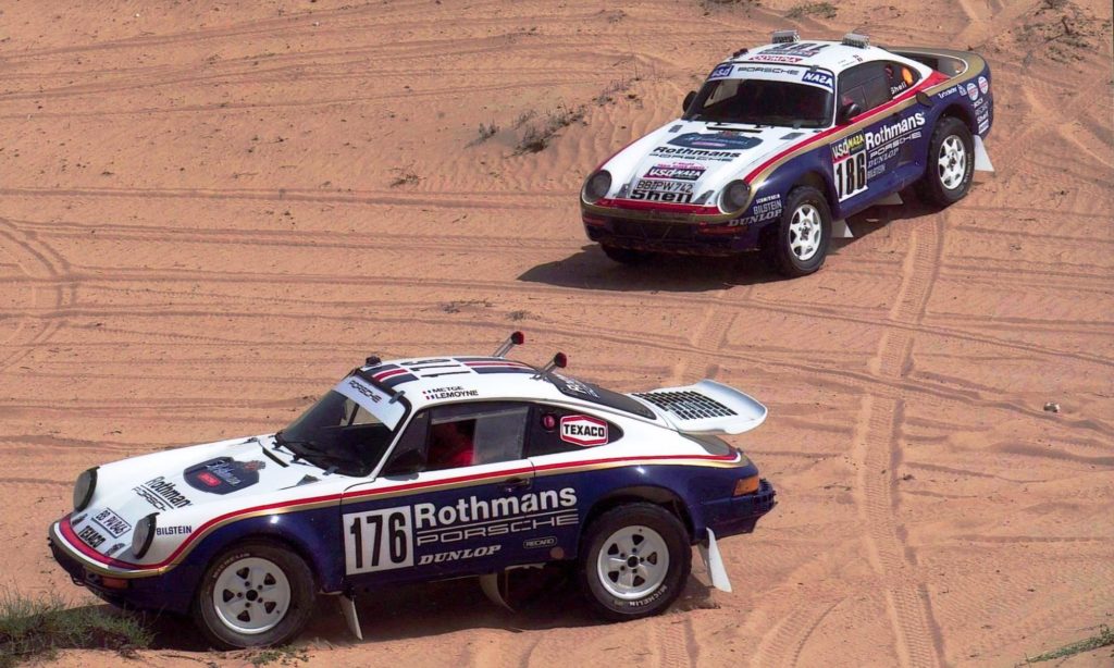 Porsches on the Paris-Dakar