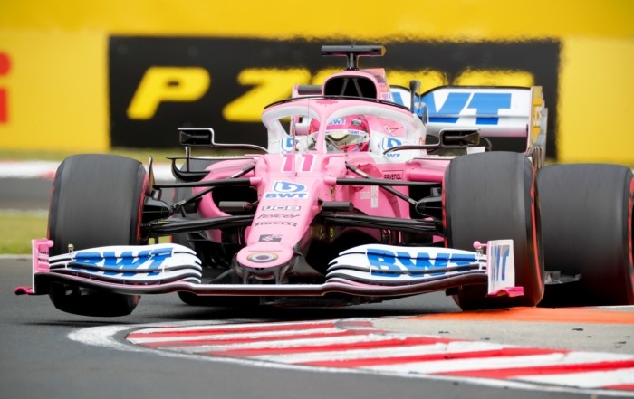 Racing Point drivers locked out the second row at the 2020