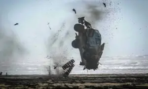 High speed crash at Morocco Desert Challenge [video]