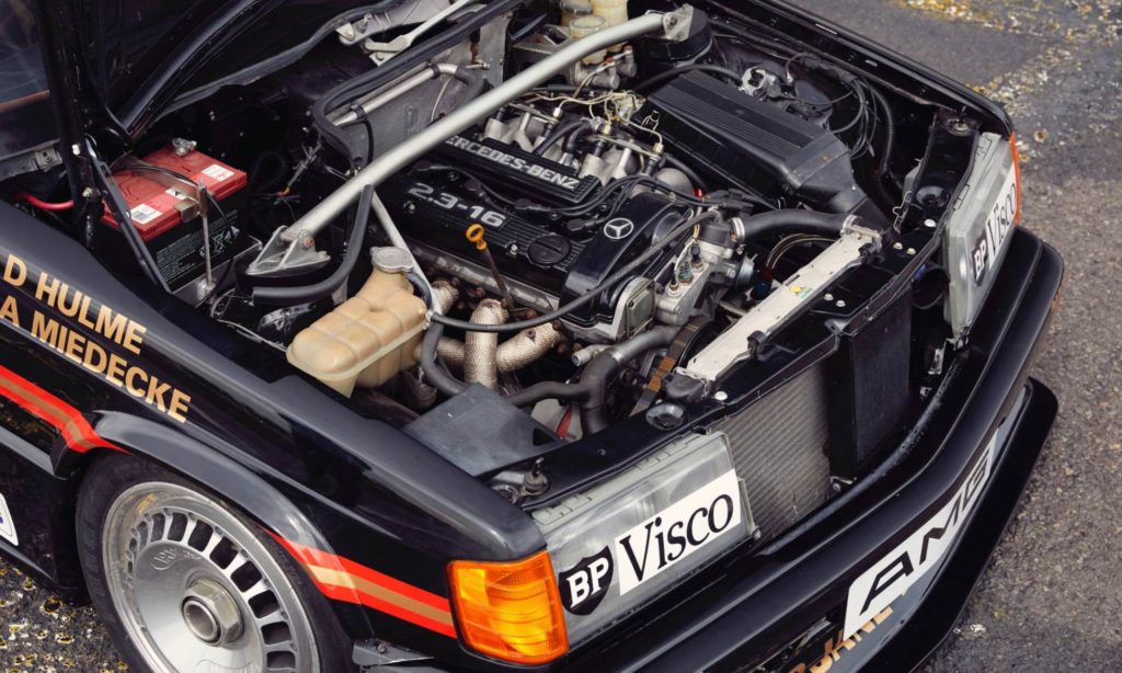 Restored Mercedes 190E Racecar engine