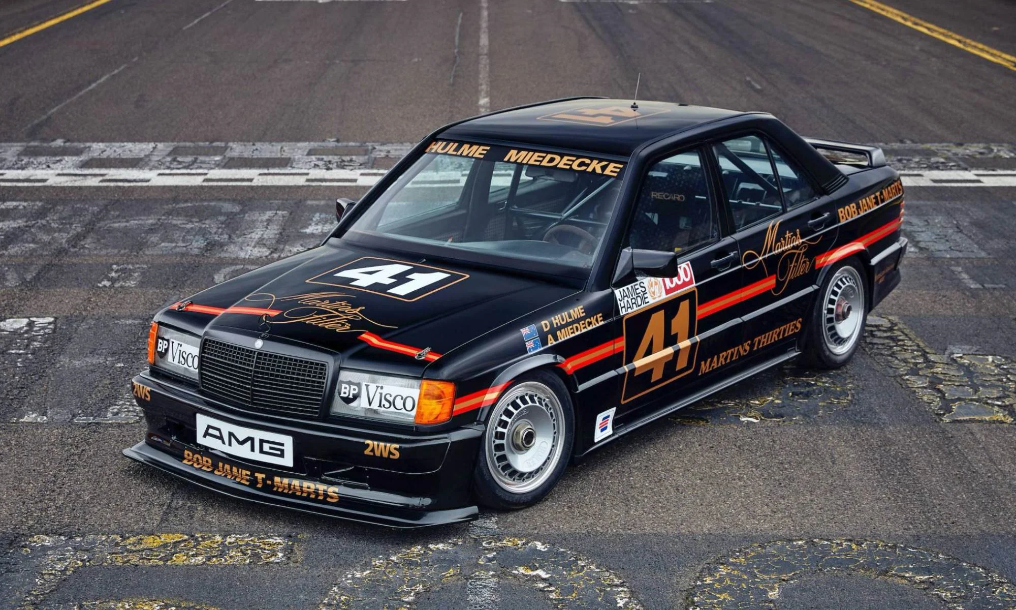 Restored Mercedes 190E Racecar front