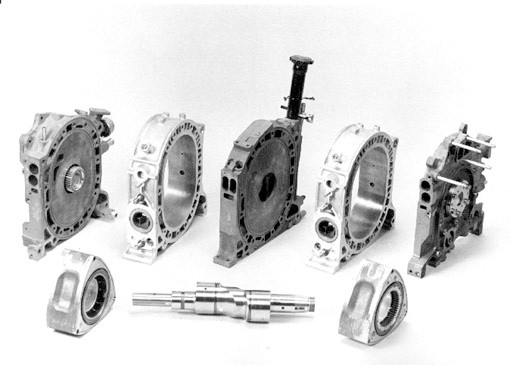 Rotary engine exploded view