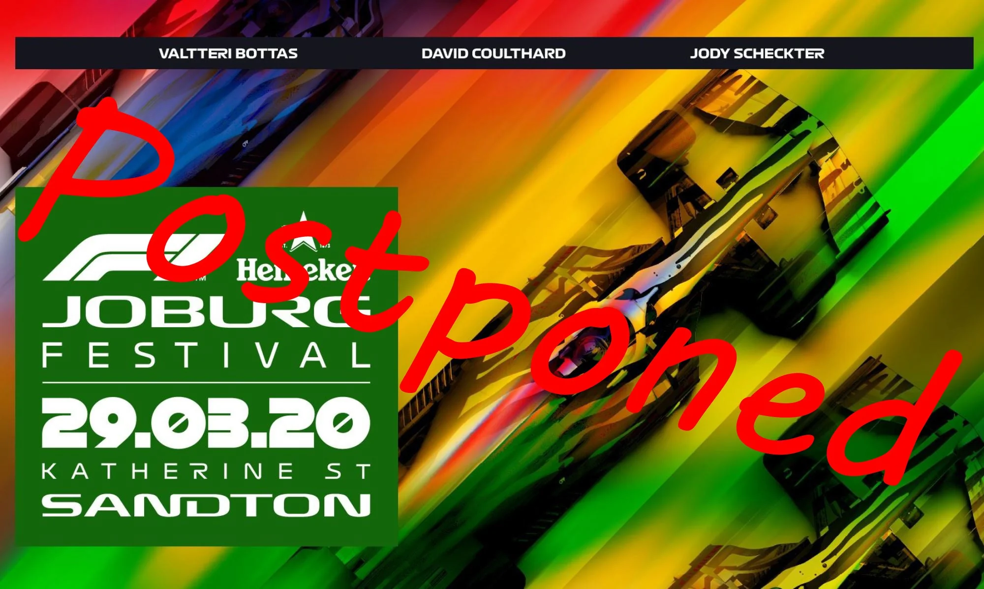 SA F1 Fan Festival Postponed 1