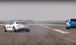Twin-turbo Mercedes-AMG SLS crashes [video]
