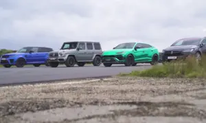 SUV Drag Race [video]