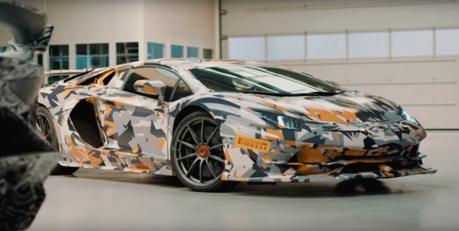The Aventador SVJ visited the Nurburgring wearing orange camo
