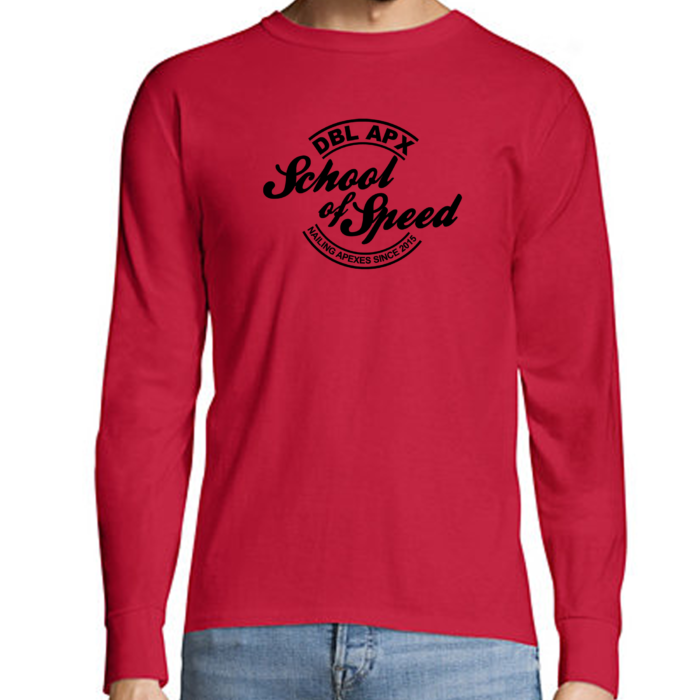 Double Apex School of Speed long sleeve car T-shirt