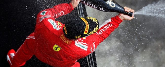 Vettel got to enjoy the spoils in Canadia