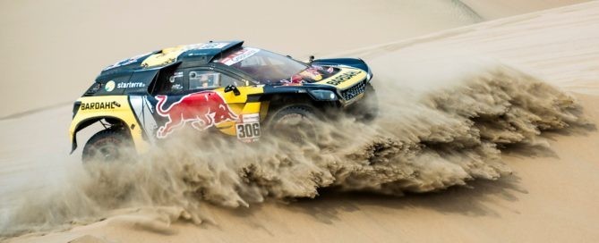 Sebastien Loeb was on a real charge on Dakar Rally stage 10