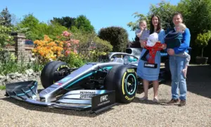 Hamilton F1 Car Sent to Cancer Sufferer