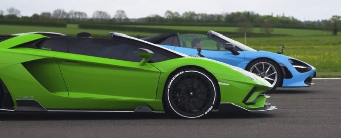 Supercar drag race