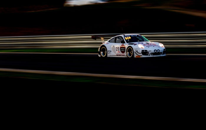 Team Perfect Circle Porsche during night practice (Image David Marchio)