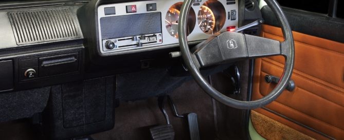 That interior is a far cry from what is on offer today