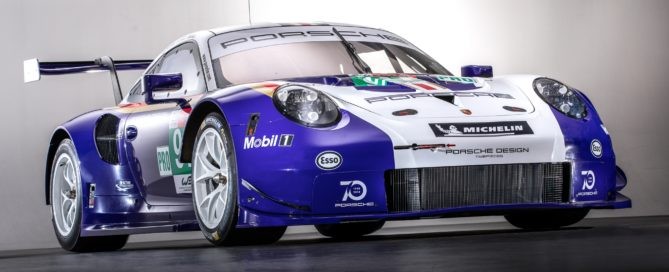The 2018 RSR in blue and white colours
