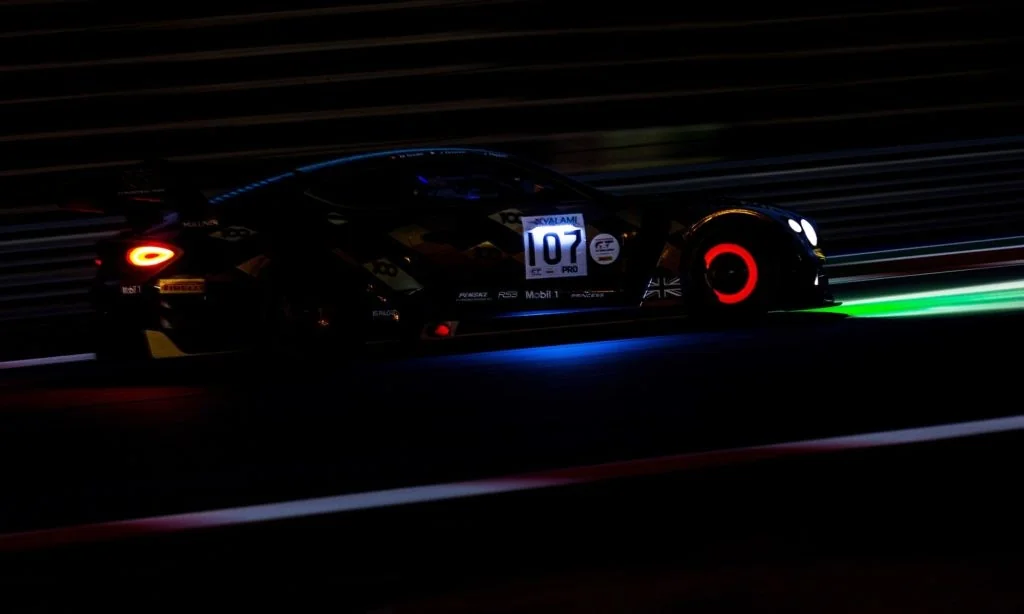 The Bentley Continental GT lights up its brake discs (image by David Marchio)