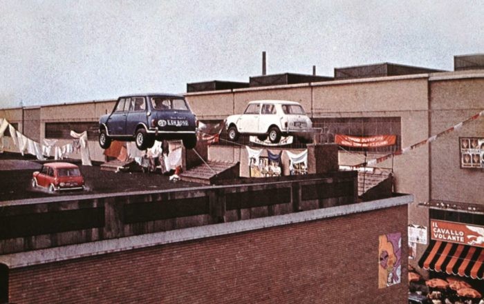 Flying Minis from the original The Italian Job