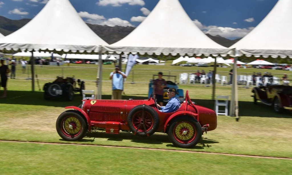 The beautiful Alfa Romeo Monoposto driven during the afternoon parade