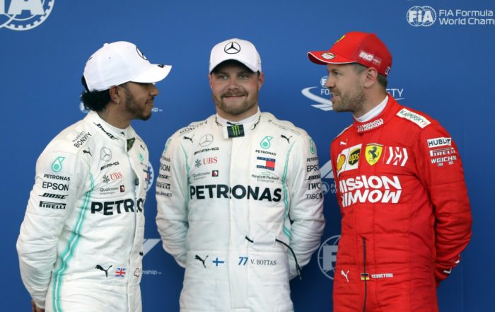 The podium positions