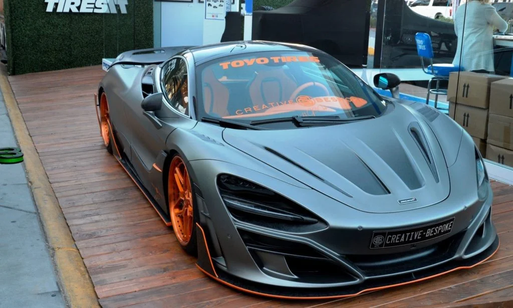 There is a McLaren 720S under there