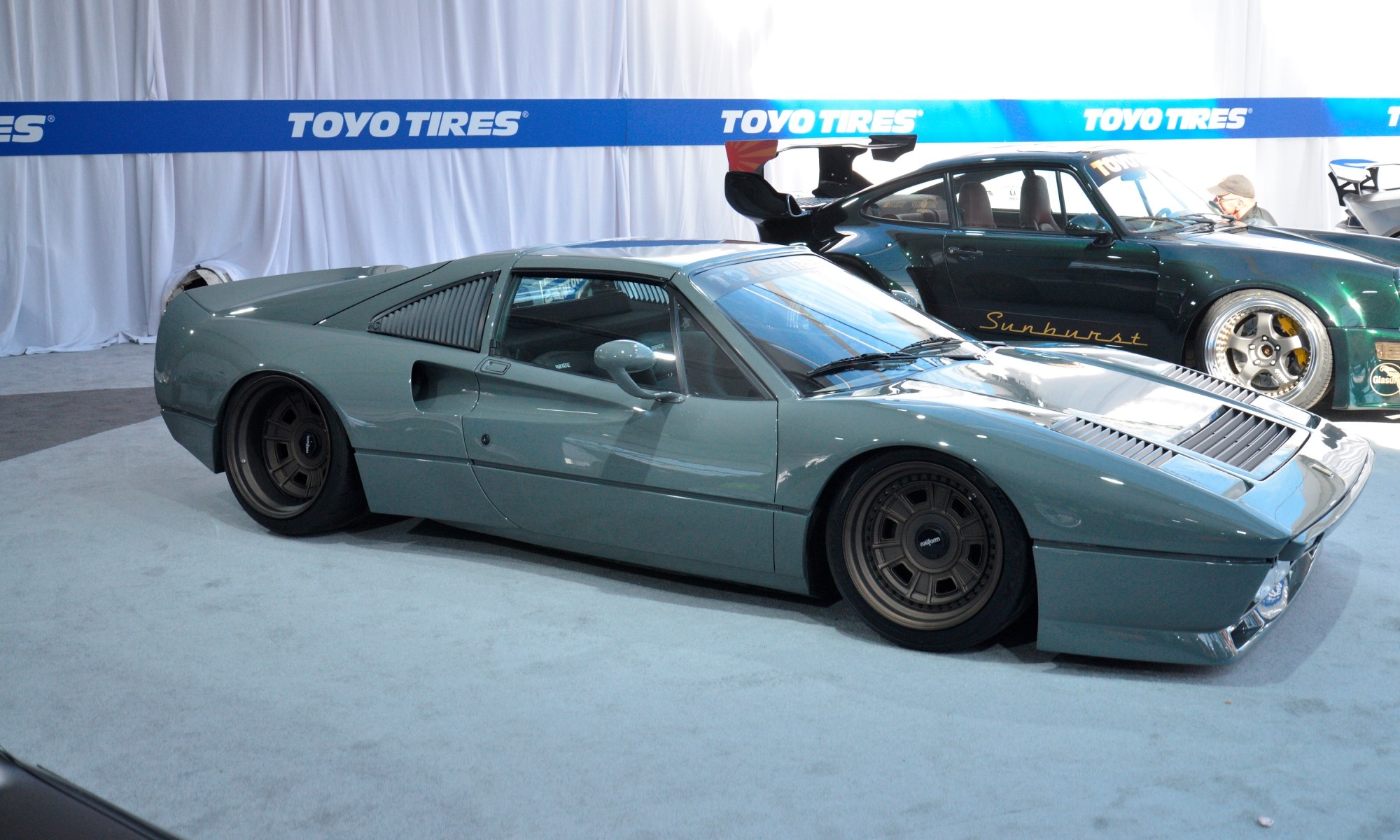 This resto-modded Ferrari was a real hit