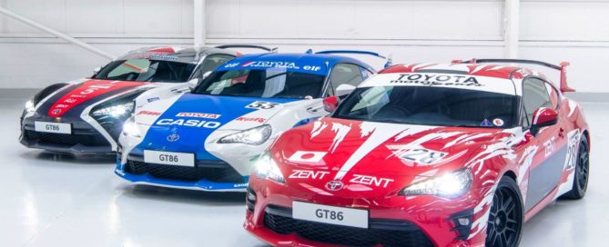 Toyota 86s in Le Mans Livery