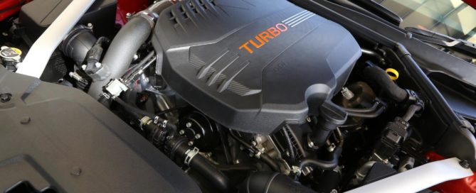 Twin-turbocharged V6