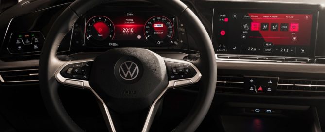 VW Golf 8 family cockpit