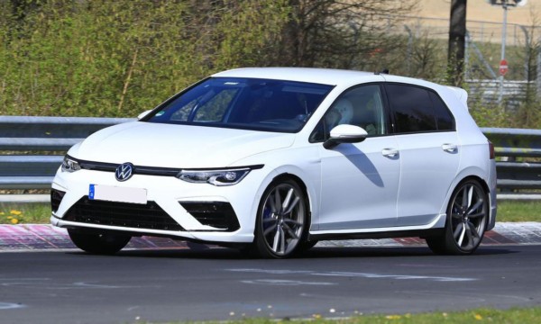 Mk8 VW Golf R spotted testing at the Nurburgring.