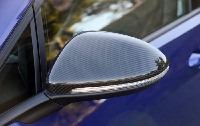 VW Golf R mirror detail